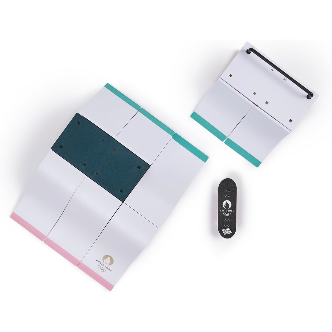 Tech Deck, Aurelien Giraud's Olympic Games Paris 2024 Ramp Customizable X-Connect Park Creator Playset & Exclusive Fingerboard, Kids Toy For Ages 6+ - Image 9