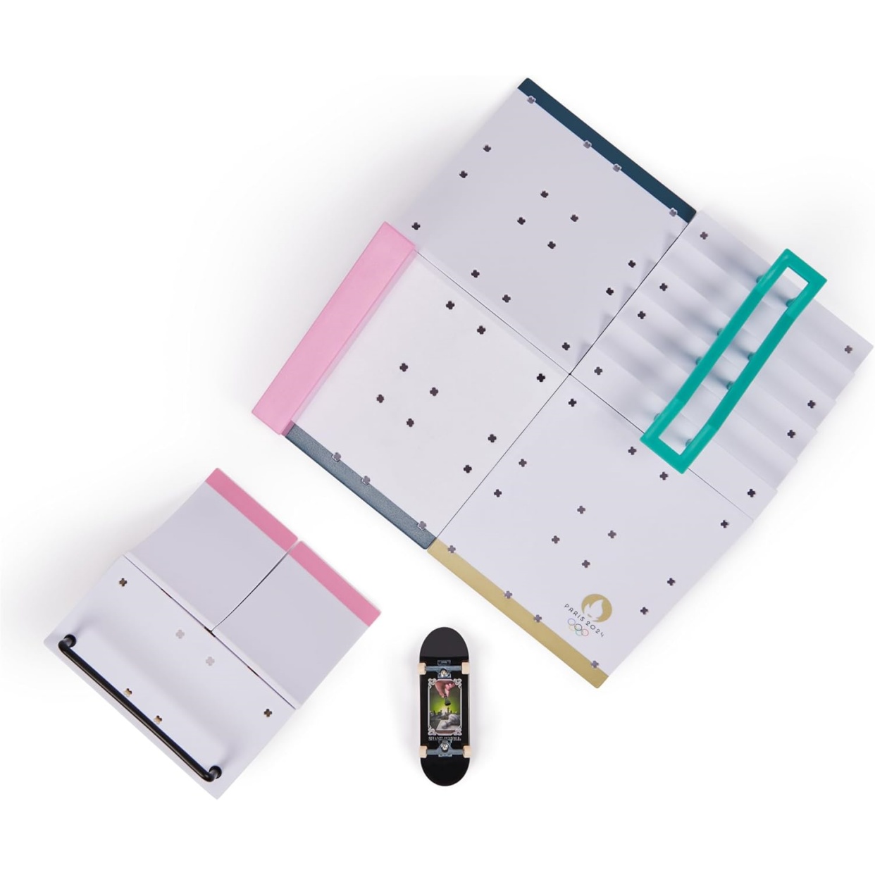 Tech Deck, Shane O'neill's Olympic Games Paris 2024 Ramp Customizable X-Connect Park Creator Playset & Exclusive Fingerboard, Kids Toy For Ages 6+ - Image 9