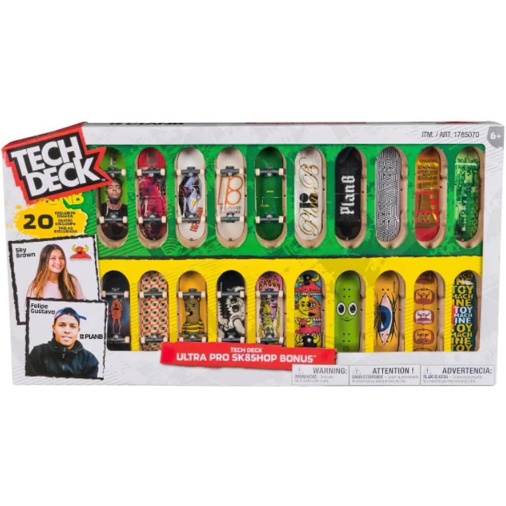 Tech Deck Ultra Pro 20 Bonus Pack Fingerboard Skateboards Sk8Shop