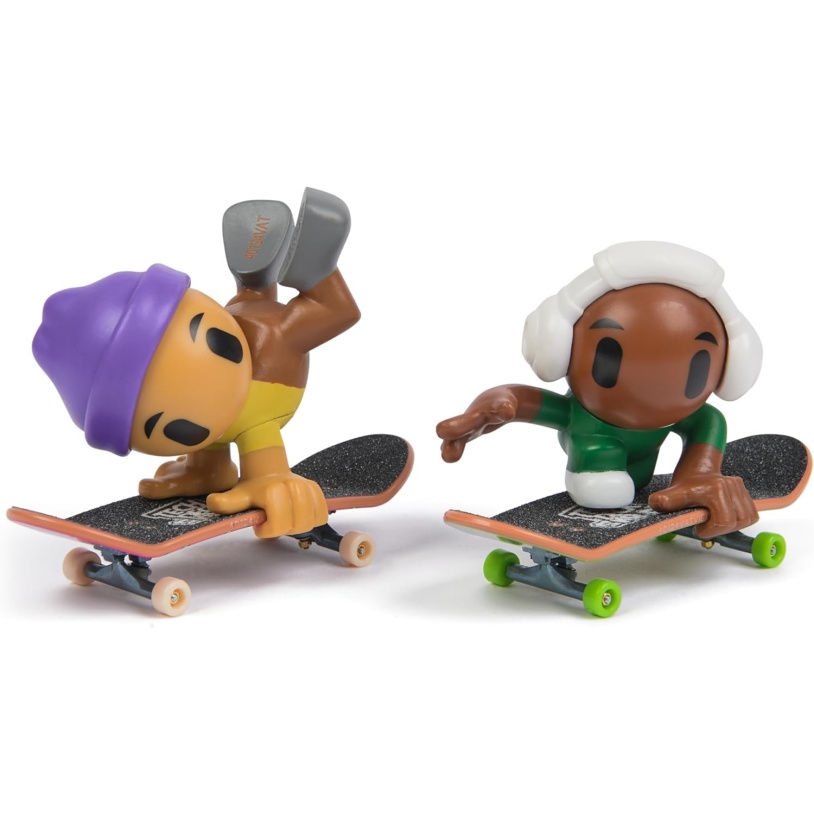 Tech Deck Sk8 Crew, 2-Pack Exclusive Fingerboards With Assistive Figures, Collectible And Customisable Mini Skateboards, Kids' Toys For Ages 5 And Up (Styles May Vary) - Image 2