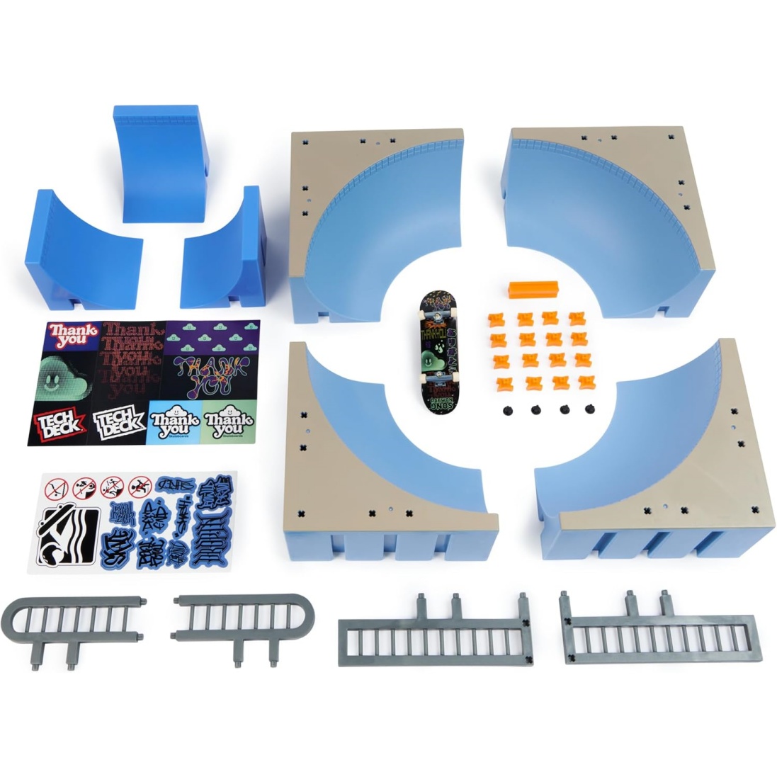 Tech Deck, Daewon Mega Bowl, X-Connect Park Creator, Customizable And Buildable Ramp Set With Exclusive Fingerboard, Kids Toy For Ages 6 And Up - Image 9