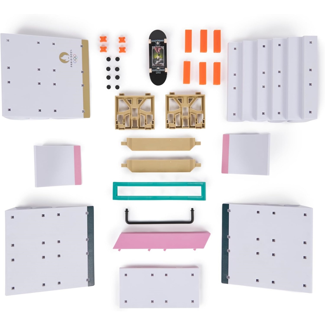 Tech Deck, Shane O'neill's Olympic Games Paris 2024 Ramp Customizable X-Connect Park Creator Playset & Exclusive Fingerboard, Kids Toy For Ages 6+ - Image 7