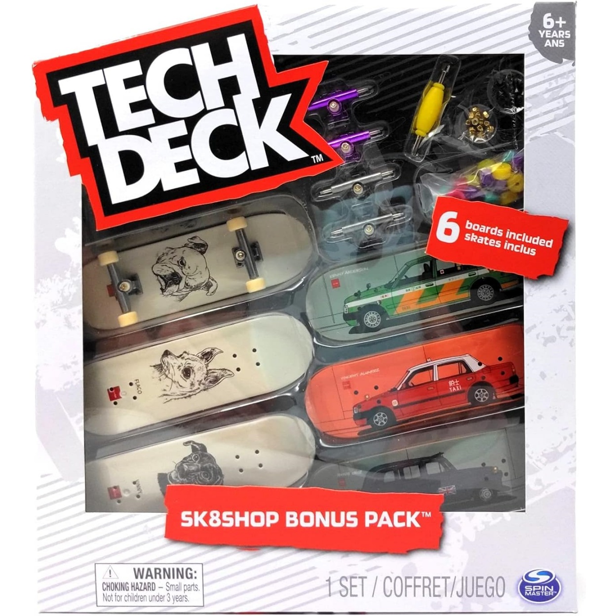 Tech Deck Sk8Shop Bonus Pack Skateboards 2021 Series (Chocolate)