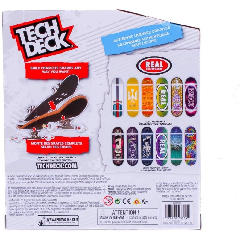 Tech Deck Sk8Shop Bonus Pack 6 Pack 96Mm Fingerboards (Real) - Image 2