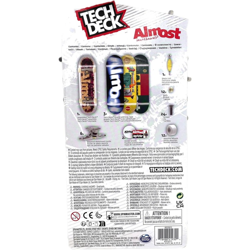 Tech Deck Sk8Shop Bonus Pack Mini Finger Skateboard Multi Pack 2022 Series (Almost (4 Pack)) - Image 2
