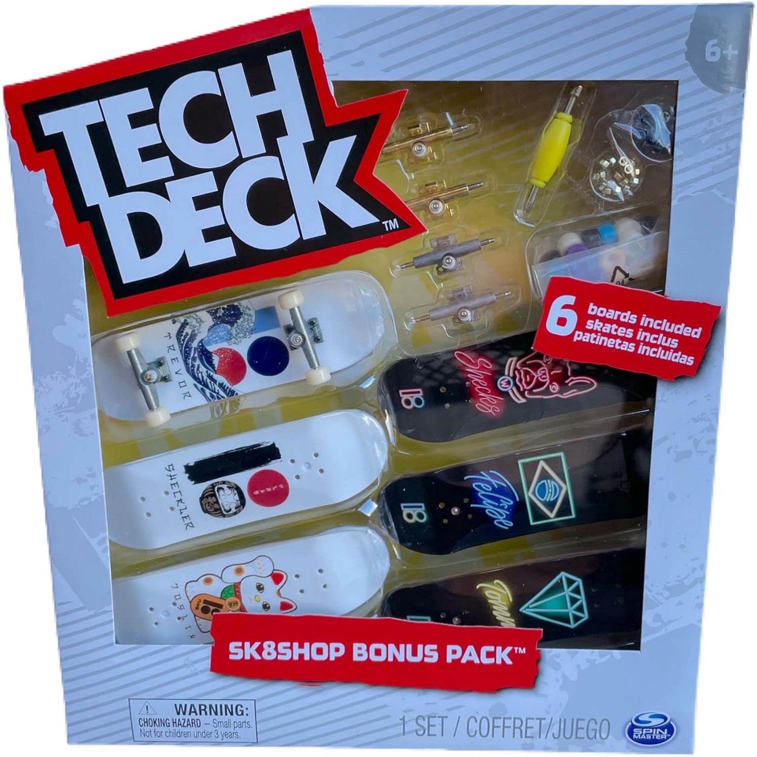 Tech Deck Sk8Shop Bonus Pack Mini Finger Skateboard Multi (Plan B 2.0 (Sk8Shop Bonus Pack))