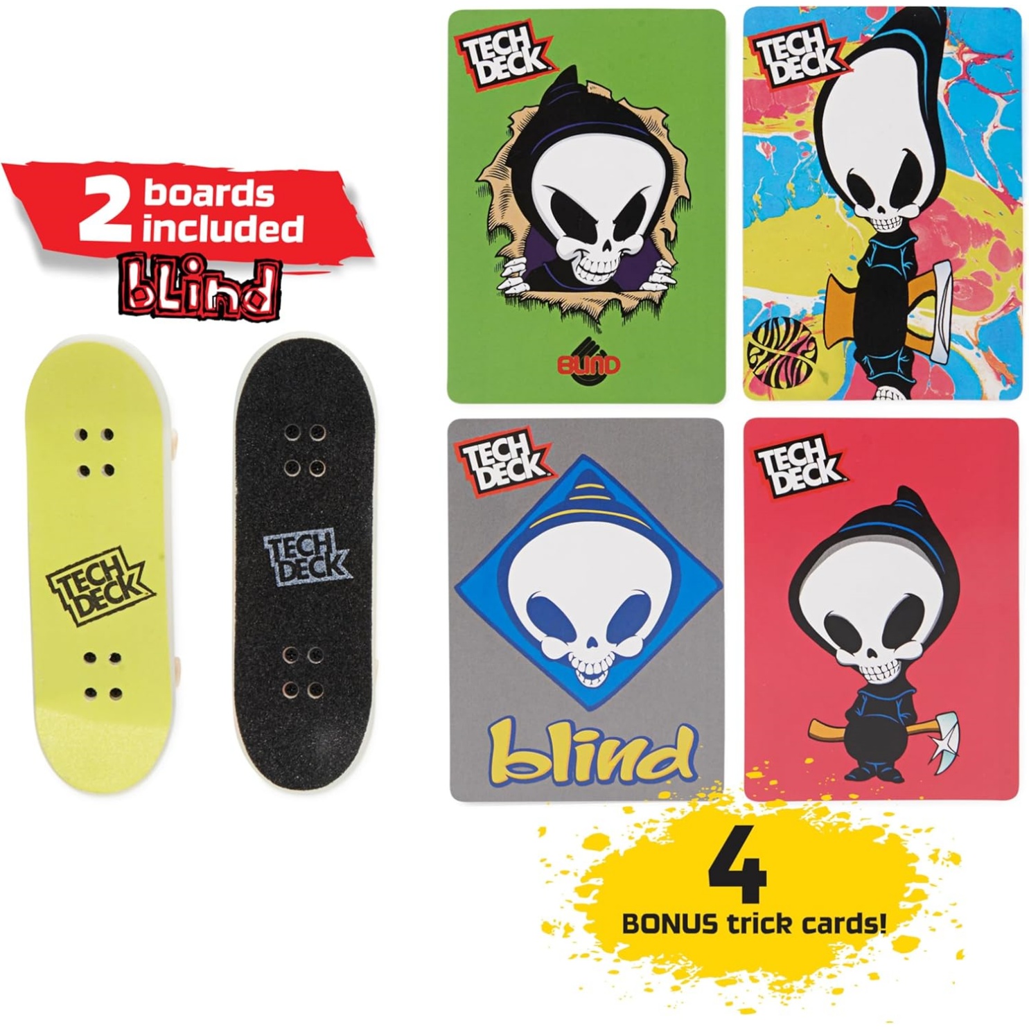 Tech Deck, Neon Mega Park X-Connect Creator, Customizable Glow-In-The-Dark Ramp Set With 2 Blind Skateboard Fingerboards, 90+ Pieces, Gift For Ages 6+ - Image 5