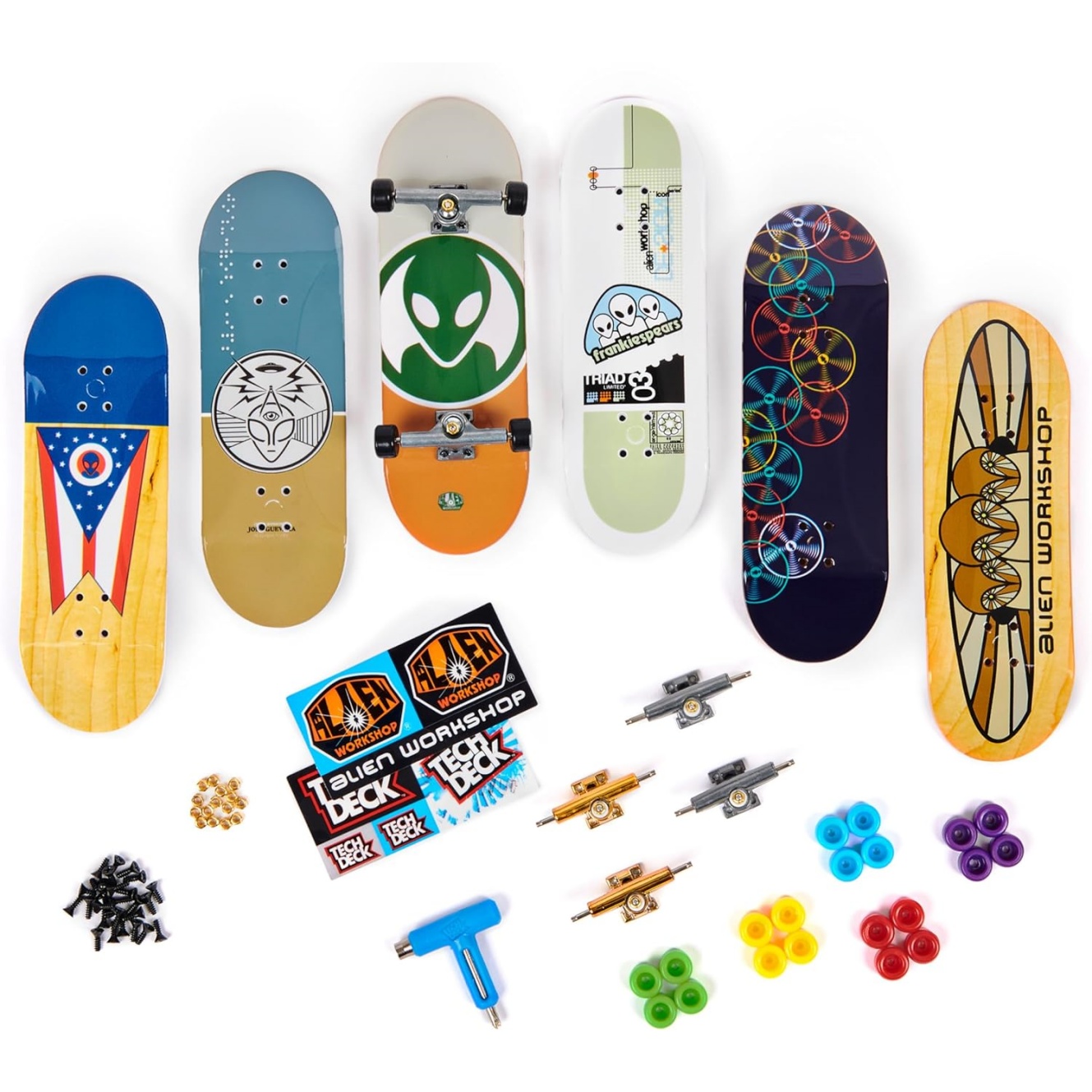 Tech Deck, Sk8Shop Fingerboard Bonus Pack, Collectible And Customizable Mini Skateboards (Styles May Vary) - Image 9