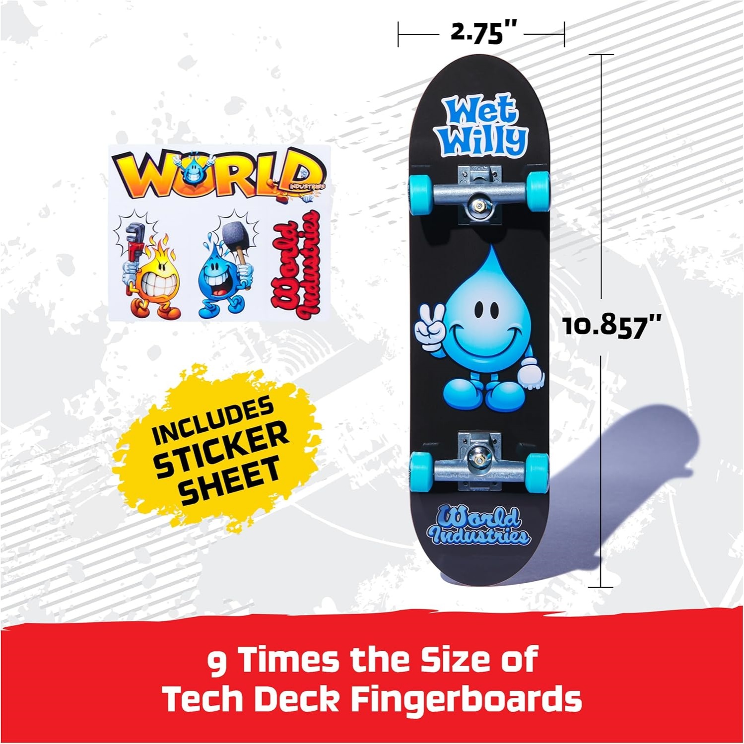 Tech Deck, World Industries Handboard; Authentic Mini Skateboards, Kids Toys For Boys & Girls, Ages 6 And Up (Hands Use Only) - Image 5