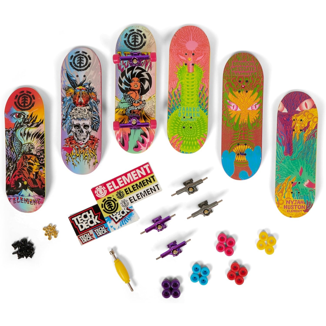 Tech Deck, Sk8Shop Fingerboard Bonus Pack, Collectible And Customizable Mini Skateboards (Styles May Vary) - Image 3