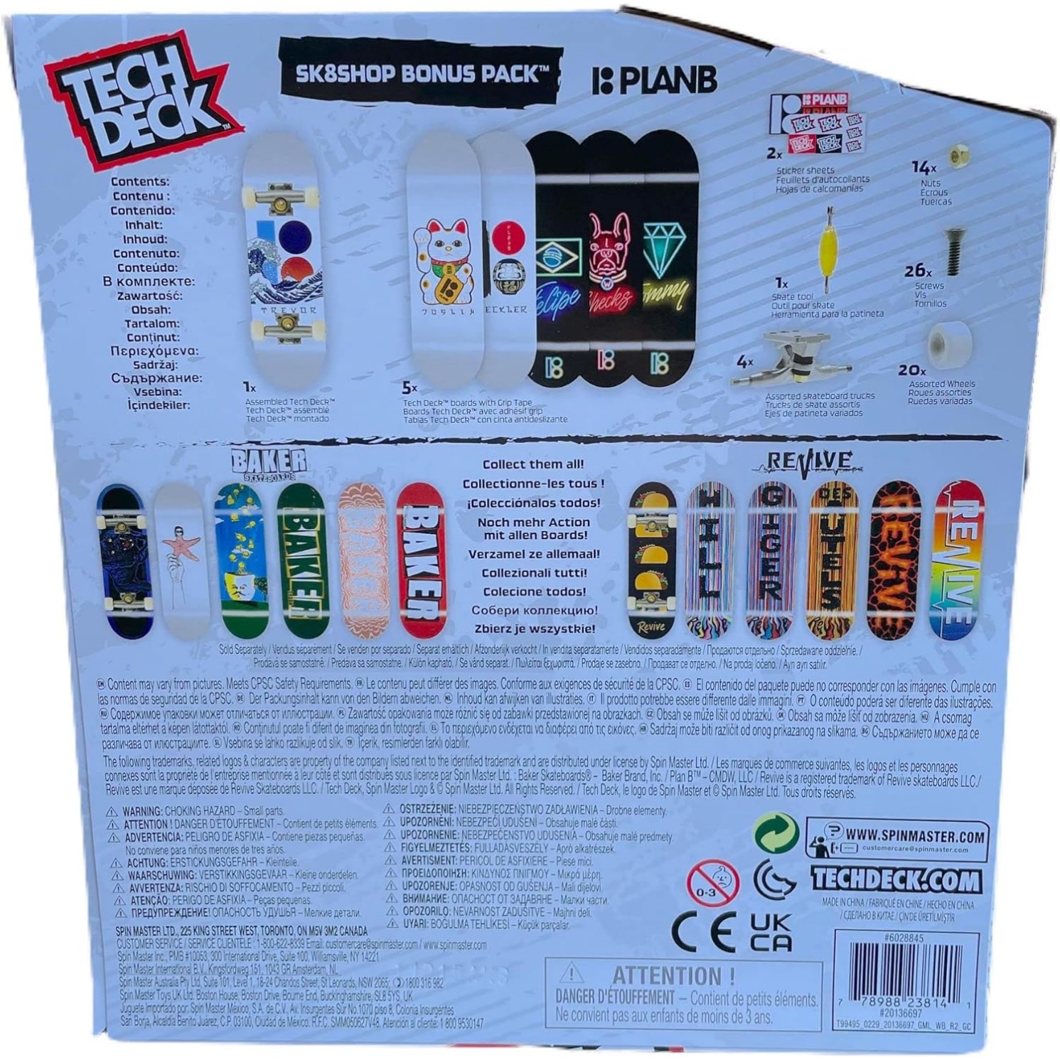 Tech Deck Sk8Shop Bonus Pack Mini Finger Skateboard Multi (Plan B 2.0 (Sk8Shop Bonus Pack)) - Image 2