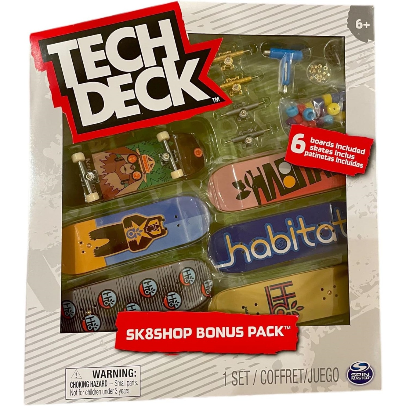 Tech Deck Sk8Shop Bonus Pack Mini Finger Skateboard Multi (Habitat (Sk8Shop Bonus Pack))