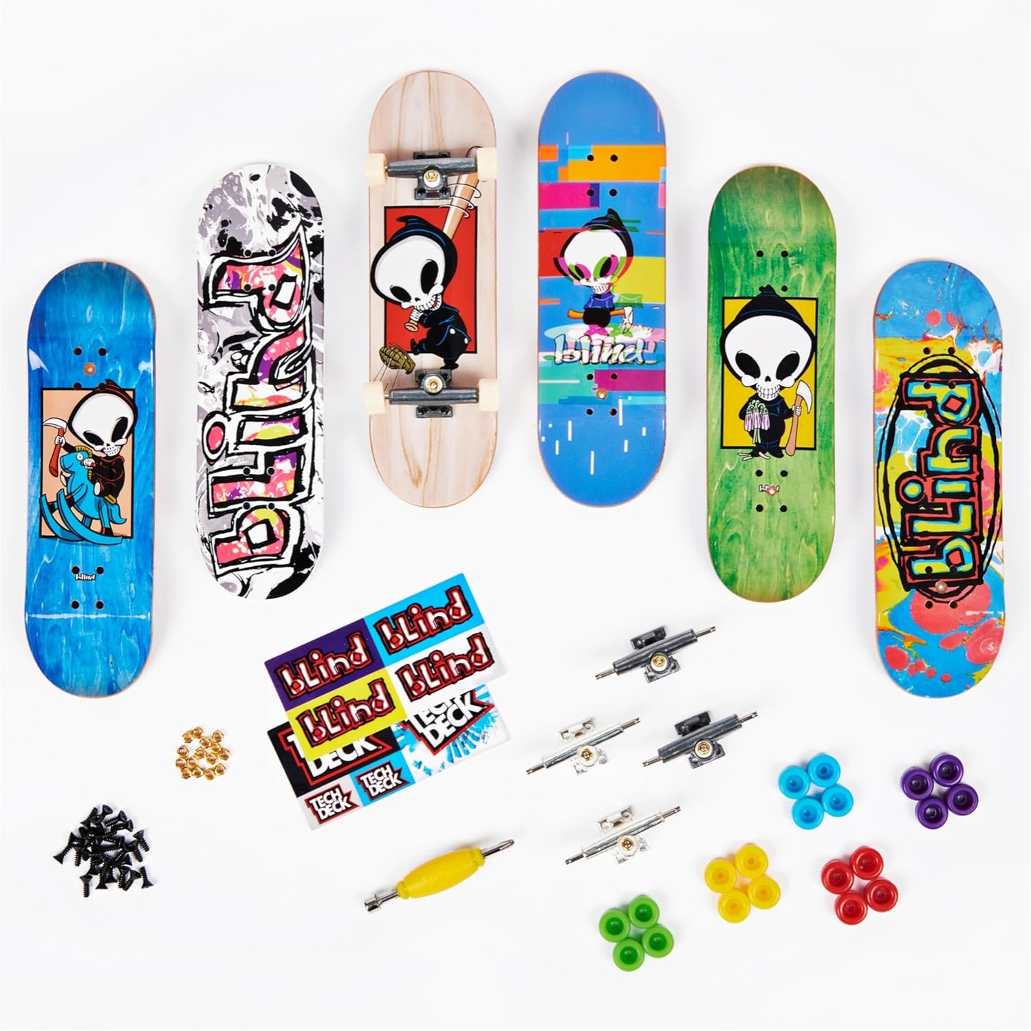 Tech Deck, Sk8Shop Fingerboard Bonus Pack, Collectible And Customizable Mini Skateboards (Styles May Vary) - Image 8