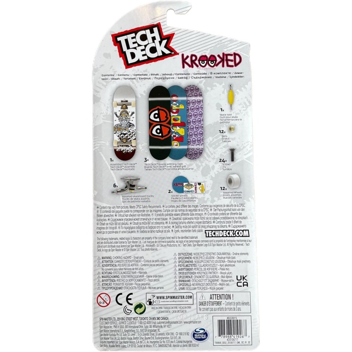 Tech Deck Deck Sk8Shop Bonus Pack Mini Finger Skateboard Multi Pack 2022 Series (Krooked (4 Pack)) - Image 2