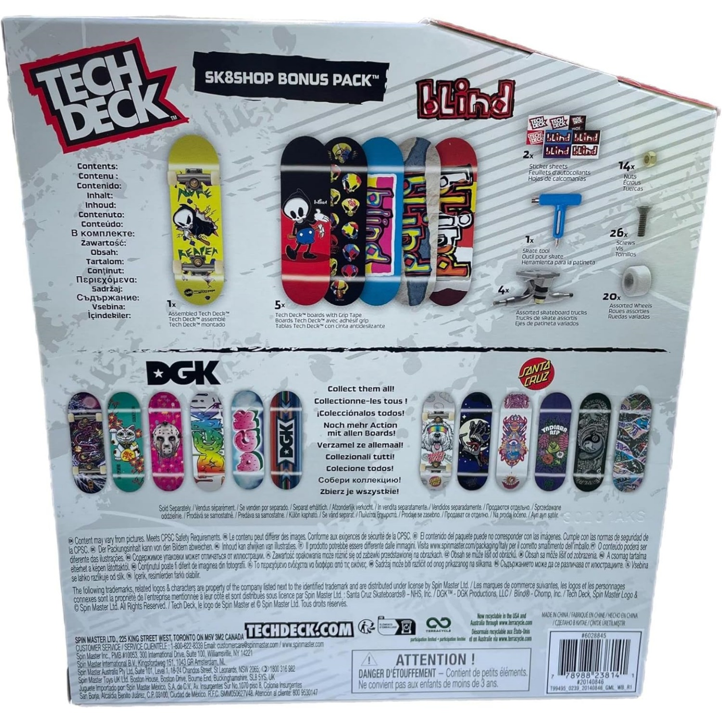 Tech Deck Sk8Shop Bonus Pack Mini Finger Skateboard Multi Pack 2022 Series (Blind 2023 (Sk8Shop Bonus Pack)) - Image 2