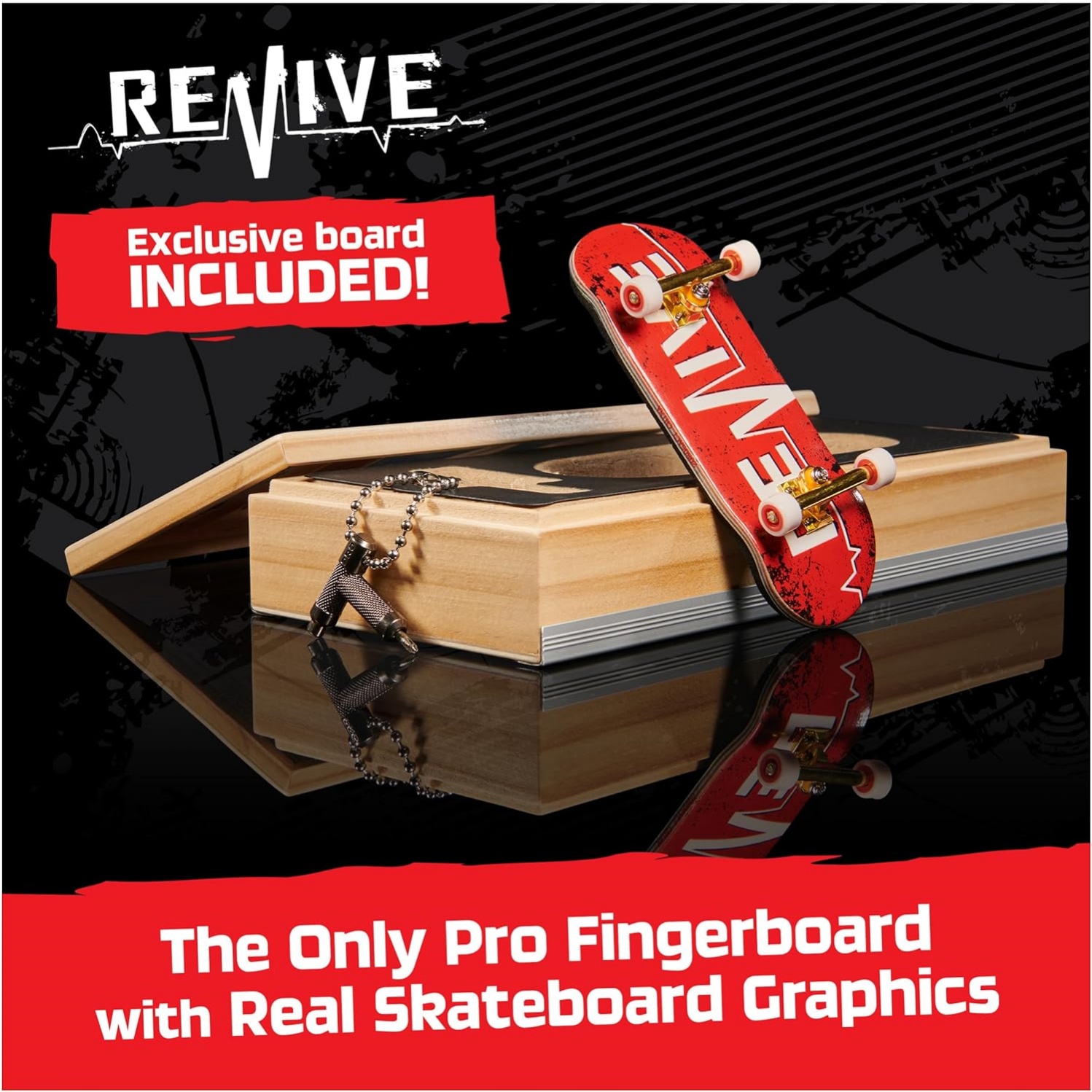 Tech Deck, Revive Pro Series Finger Board With Storage Display, Built For Pros; Authentic Mini Skateboards, Kids Toys For Ages 6 And Up - Image 2