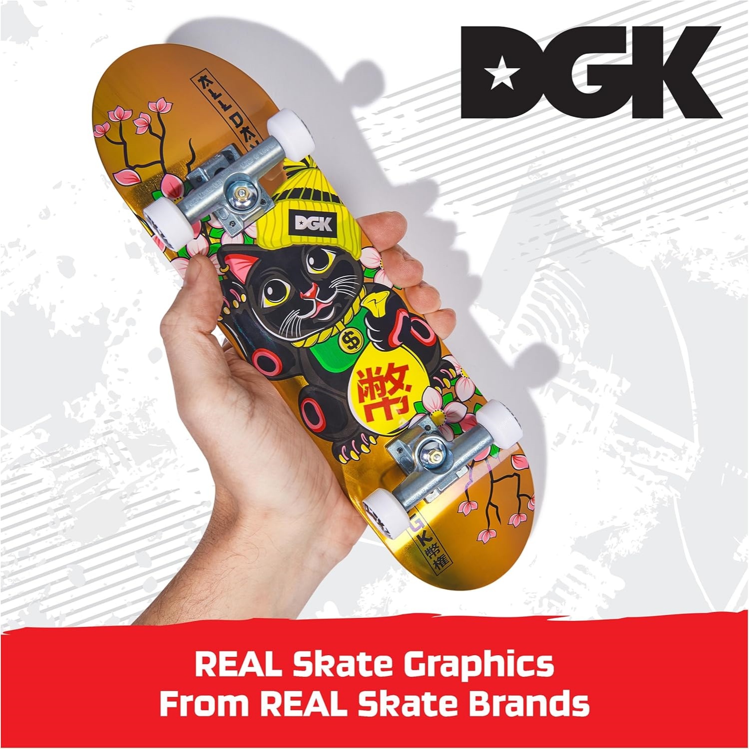 Tech Deck, Dgk Handboard; Authentic Mini Skateboards, Kids Toys For Boys & Girls, Ages 6 And Up (Hands Use Only) - Image 3