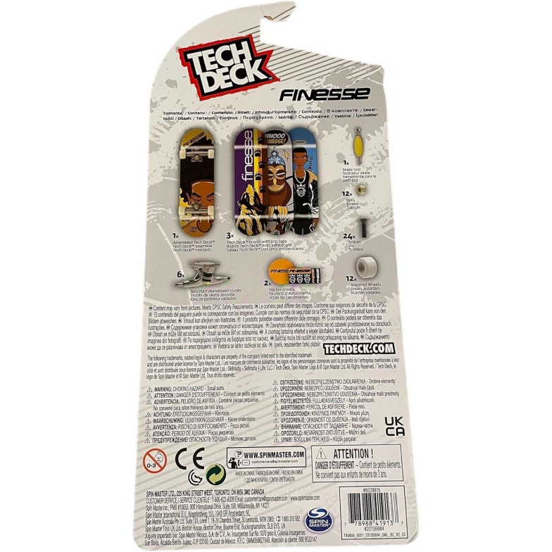 Tech Deck Deluxe Sk8Shop 4 Pack Mini Skateboard Fingerboard Multi (Finesse) - Image 2