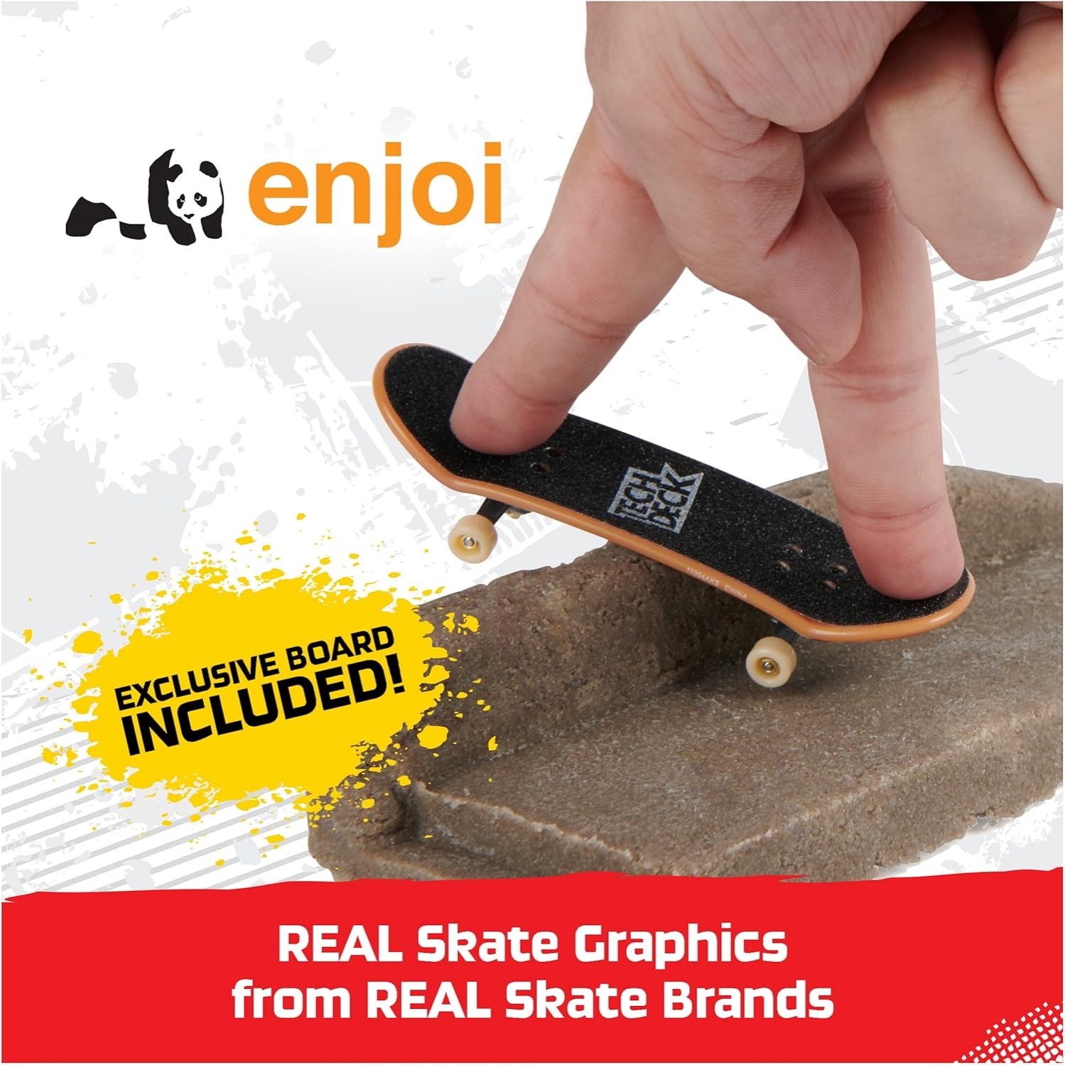 Tech Deck Diy Concrete Reusable Modeling Playset With Exclusive Enjoi Fingerboard, Rail, Molds, Skatepark Kit, Kids Toy For Boys And Girls Ages 6 And Up - Image 5