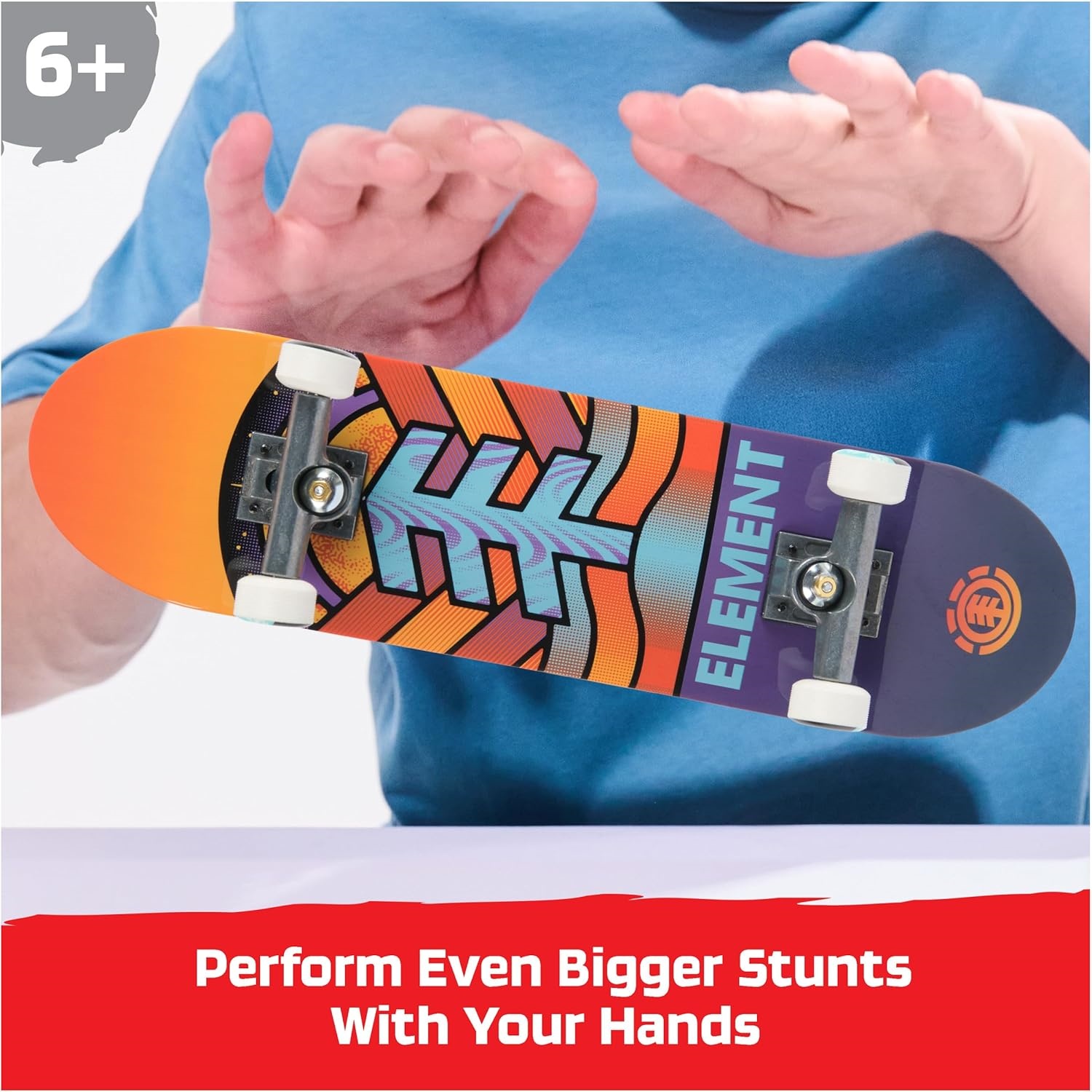 Tech Deck, Element Handboard; Authentic Mini Skateboards, Kids Toys For Boys & Girls, Ages 6 And Up (Hands Use Only) - Image 4