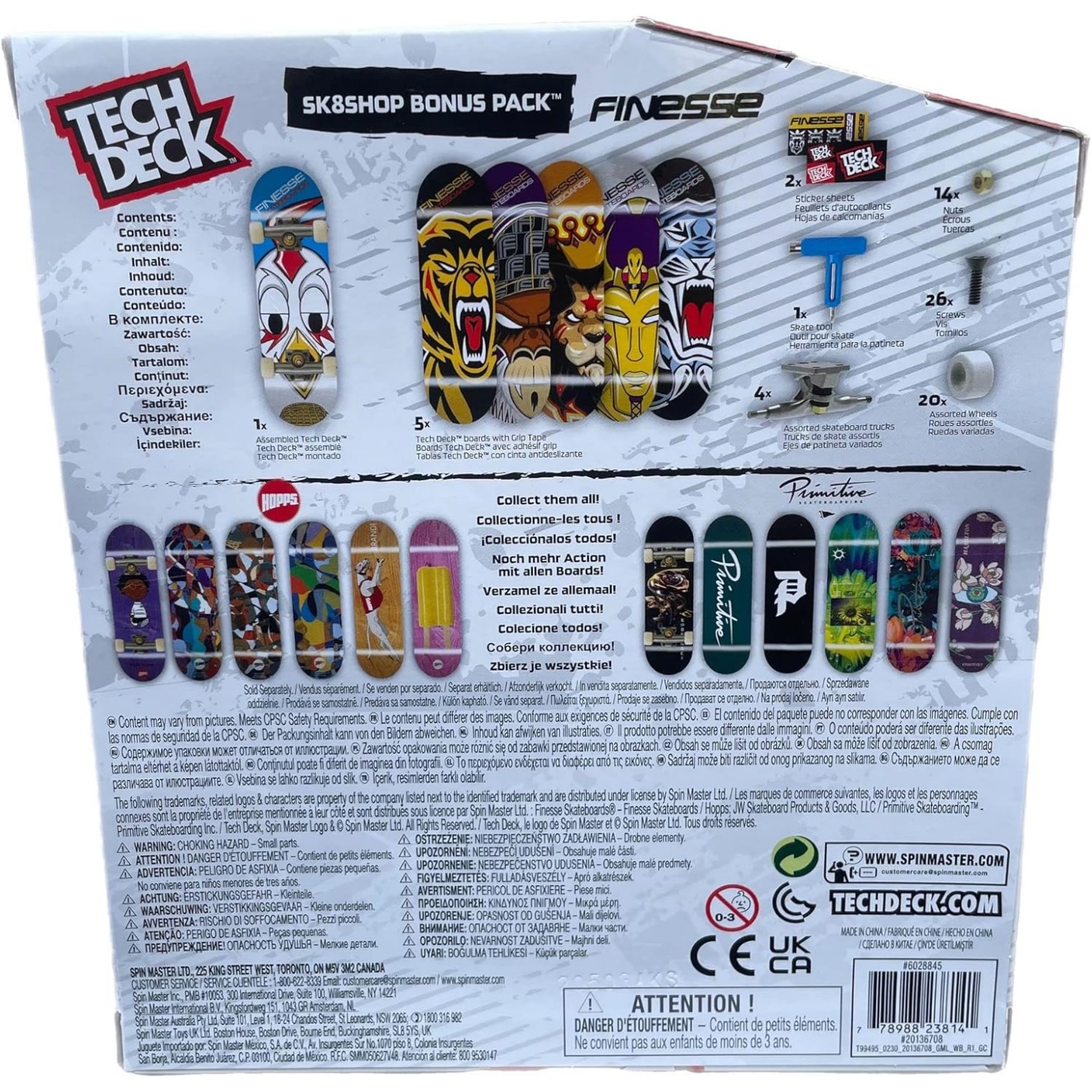 Tech Deck Sk8Shop Bonus Pack Mini Finger Skateboard Multi Pack 2022 Series (Finesse (Sk8Shop Bonus Pack)) - Image 2