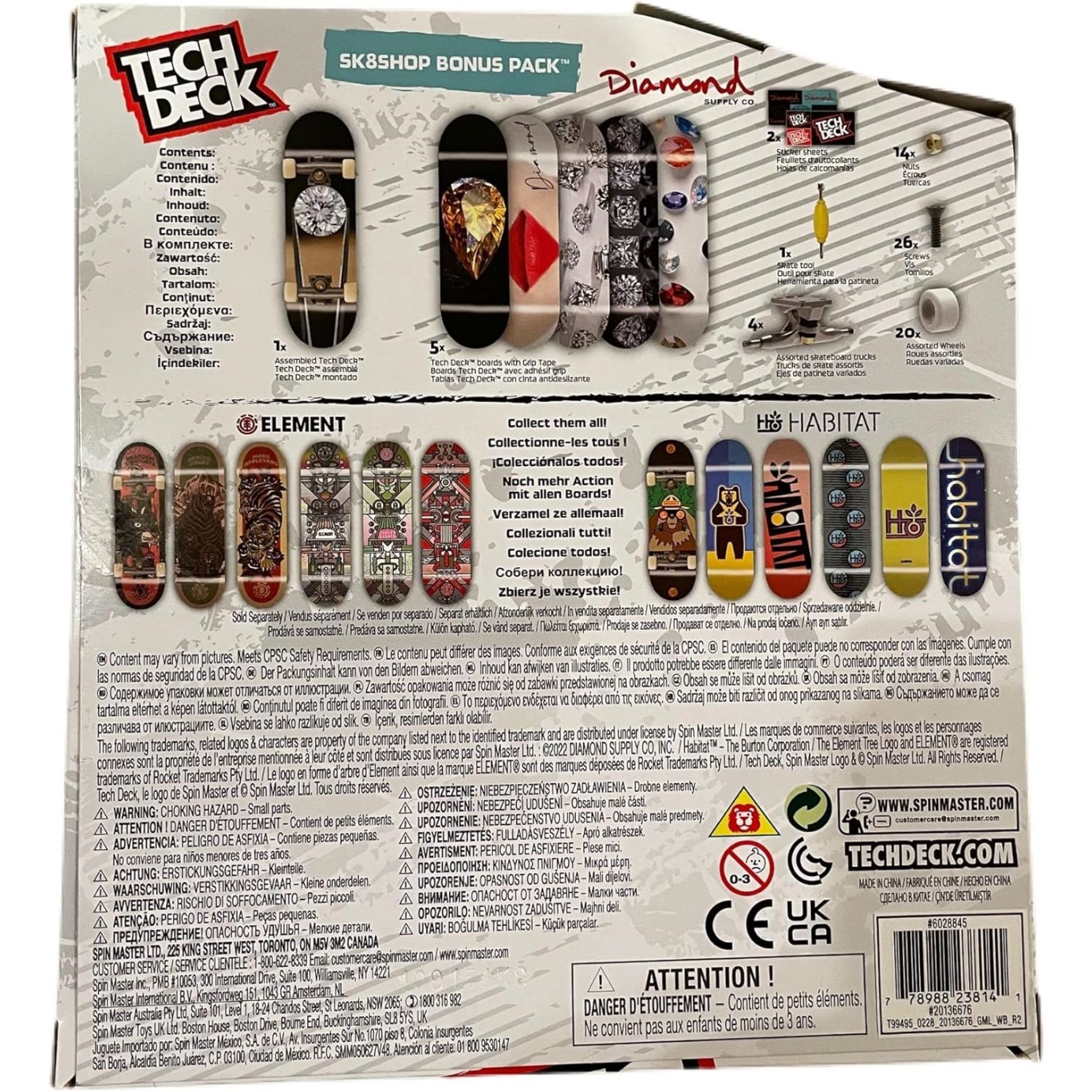 Tech Deck Sk8Shop Bonus Pack Mini Finger Skateboard Multi (Diamond (Sk8Shop Bonus Pack)) - Image 2