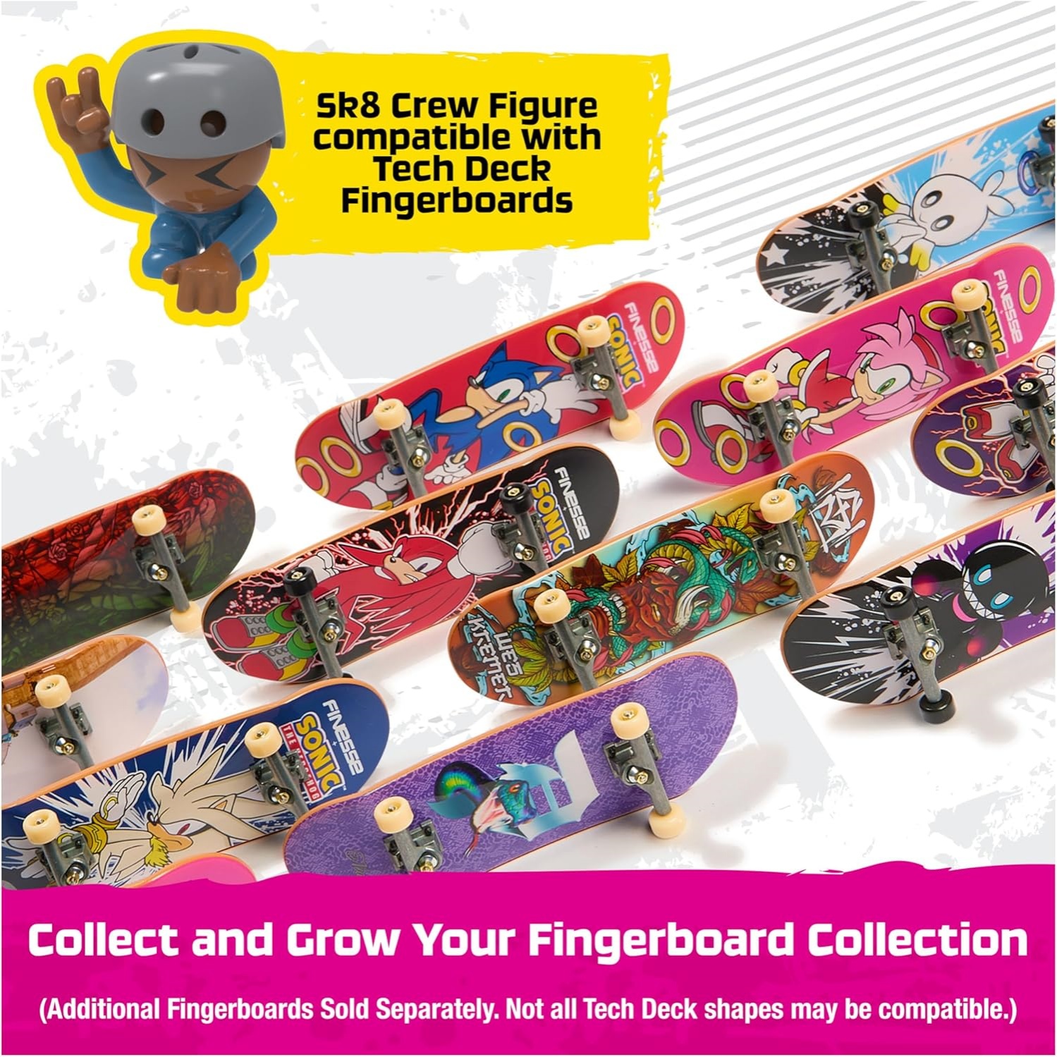 Tech Deck Sk8 Crew 2-In-1 Transforming Ultra Sk8 Bus & Storage With Fingerboard & Figure, Collectible Mini Skateboards, Kids Toys For Ages 5 And Up - Image 7